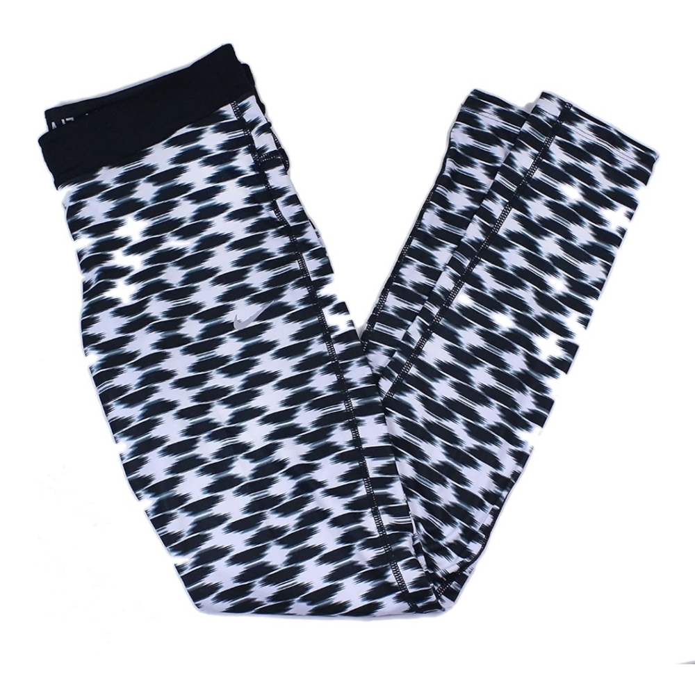 Nike Dri Fit Women's Black White Running Pants
